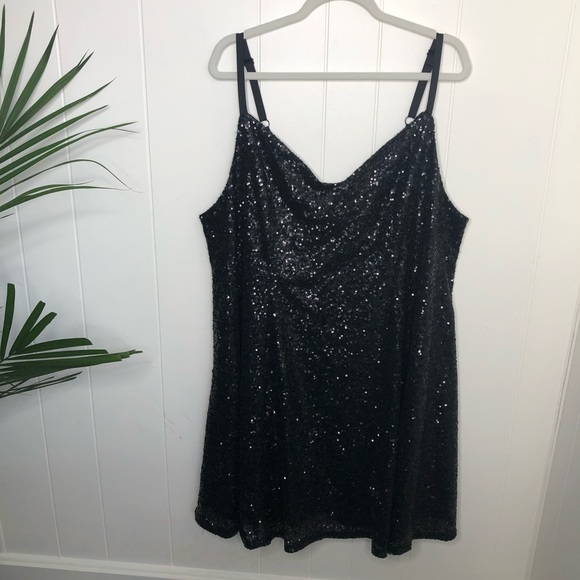 COPY - Torrid Sequined Spaghetti Strap Dress - Picture 1 of 3